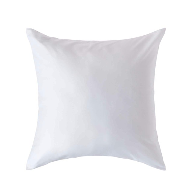 Homescapes White Organic Cotton European Size Pillowcase 400 TC - 60 x 60 cm White