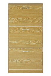 Jenson 3 Tier Shoe Cabinet Brown