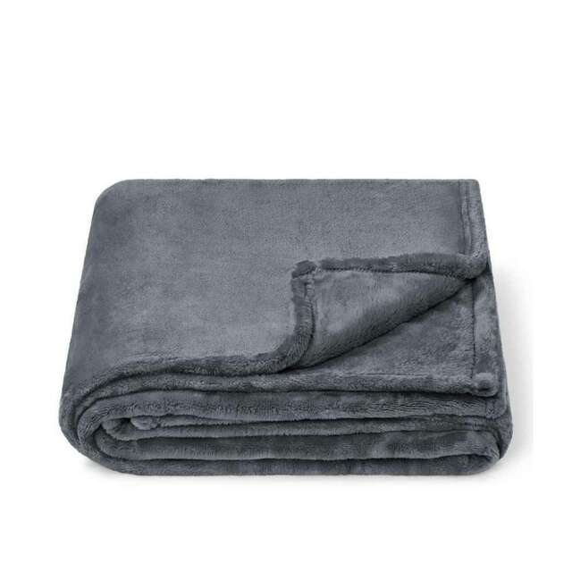 Brand Lab Fleece Blanket - Charcoal - One Size