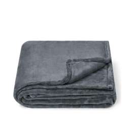 Brand Lab Fleece Blanket - Charcoal - One Size