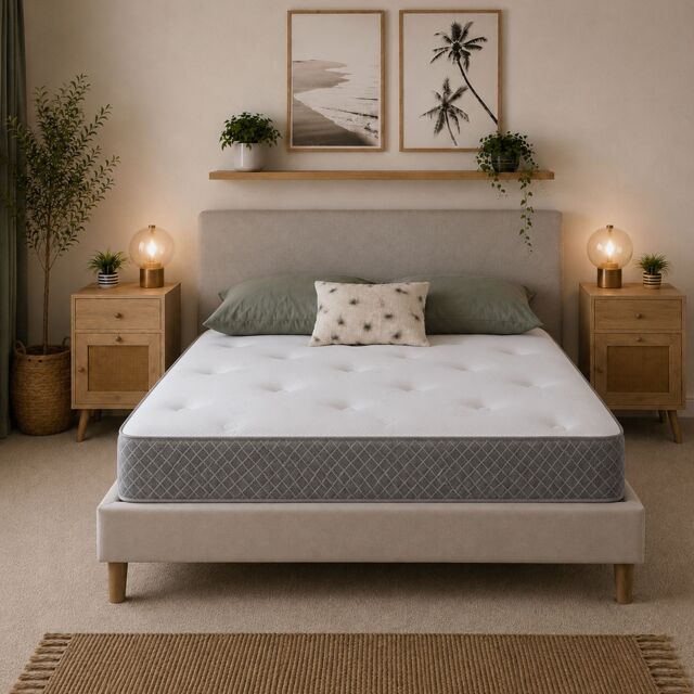 Nebraska 18cm Hybrid Memory Foam & Spring Mattress with CoolTouch Cover European Single