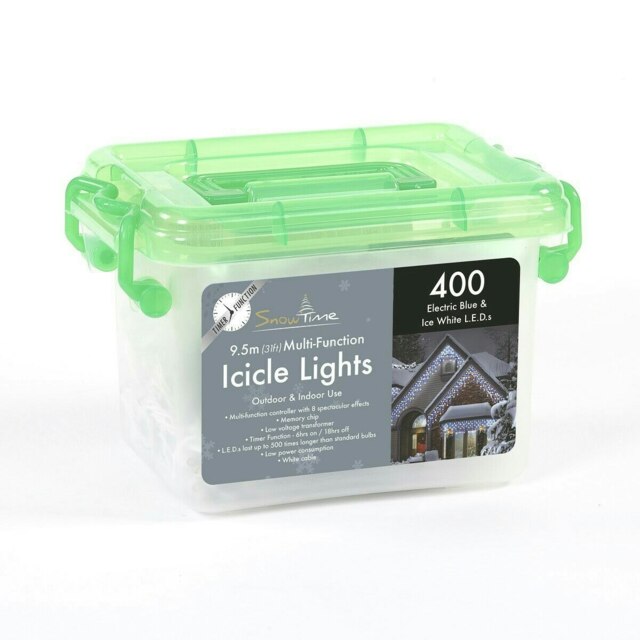 SnowTime Lights 400 LED Chasing Lights Blue And White