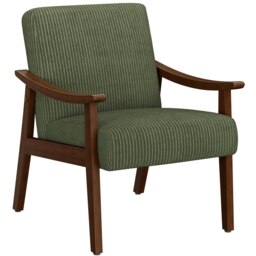 Yaheetech Mid-Century Modern Corduroy Fabric Armchair