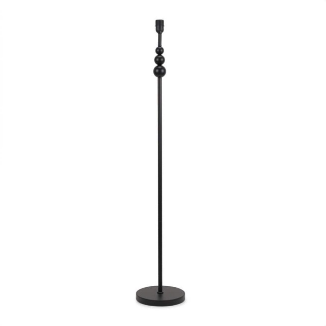 ValueLights Marissa Black Stacked Ball Freestanding Floor Lamp Base Black