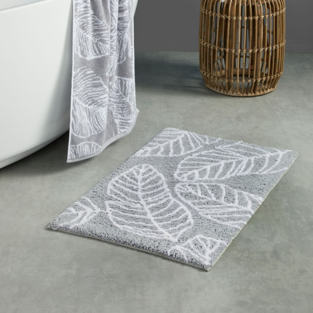Fusion Matteo Bath Mat Grey
