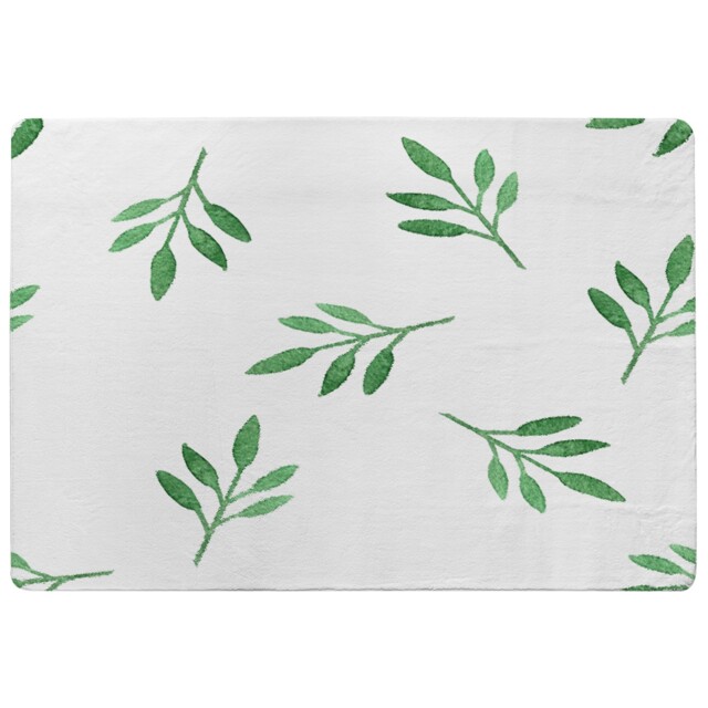 Green Leaf Designer Rug Multi