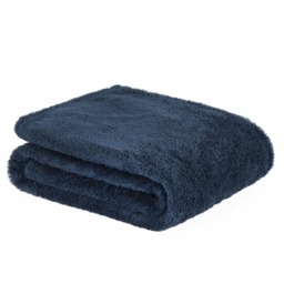 OHS Teddy Fleece Blanket Throw, 150x200cm - Navy Blue
