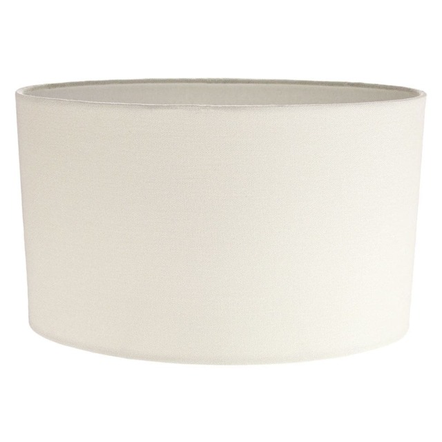 Contemporary and Stylish Soft Cream Linen Fabric Oval Lamp Shade - 30cm Width Cream Cream 1