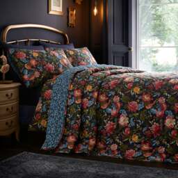 D & D Bejewelled Bedspread Navy