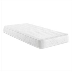 Wave Design Sprung Mattress - Soft Feel, Deep Quilted Sleep Surface White Small Single