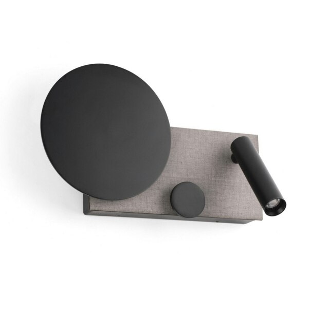 Klee Integrated LED Reading Light Wall Light Grey, 2700K