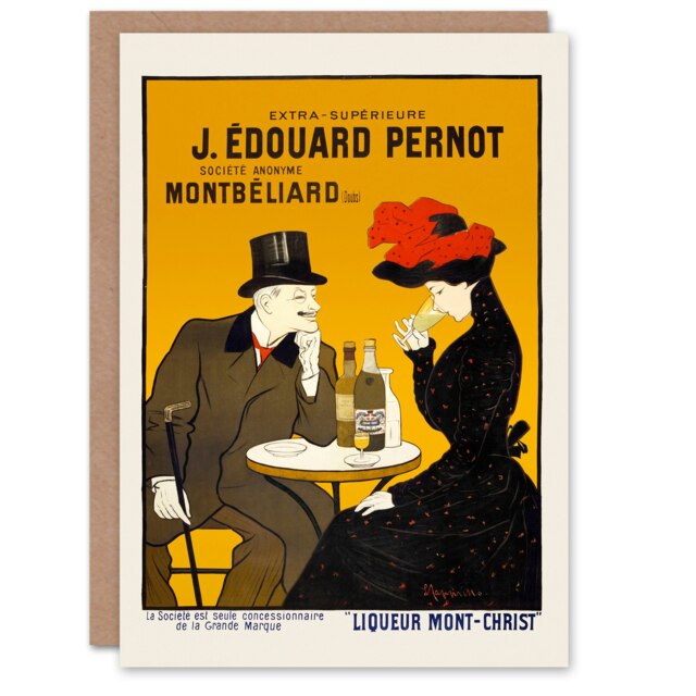 Leonetto Cappiello Art Card Liqueur Mont Christ Vintage Advert