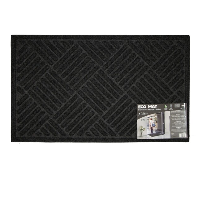K Collection Eco Friendly Door Mat Grey Dark Grey One Size 1