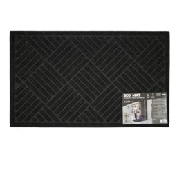 K Collection Eco Friendly Door Mat Grey Dark Grey One Size 1