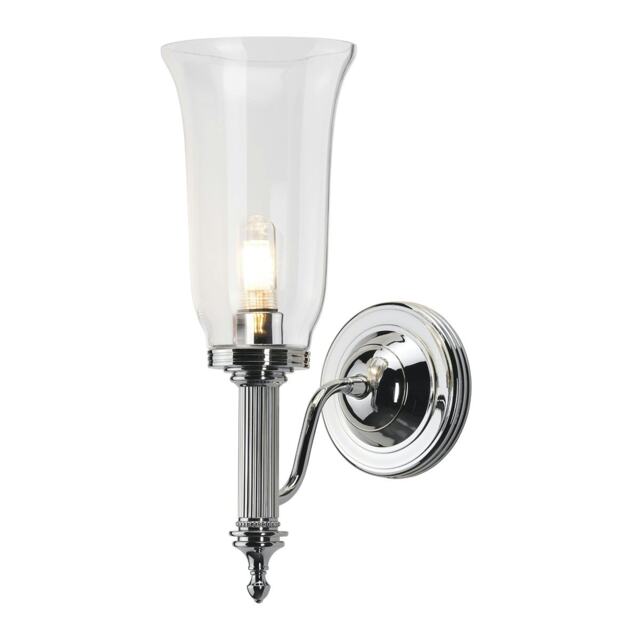 Carroll 1 Light Bathroom Wall Light Polished Chrome IP44, G9
