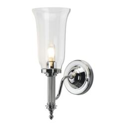 Carroll 1 Light Bathroom Wall Light Polished Chrome IP44, G9
