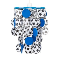 ValueLights Children's Blue and White Football Pendant Shade