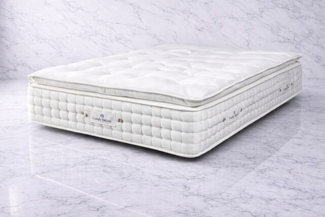Natural Fillings Pillowtop Pocket Handstitched Mattress 2ft6 Small Single