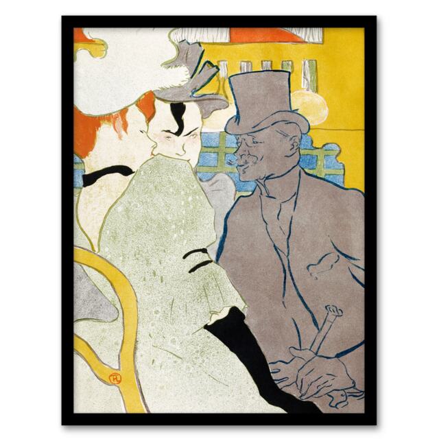 Toulouse Lautrec Framed Wall Art Print Englishman at the Moulin Rouge Home Décor