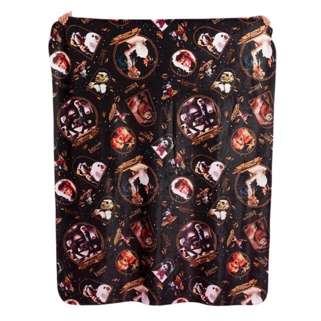 Labyrinth Fleece Movie Scene Blanket Black Black One Size 1