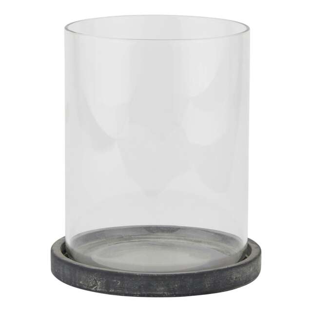 Hill Interiors Amalfi Hurricane Lantern - Grey - One Size (UTHI4945)