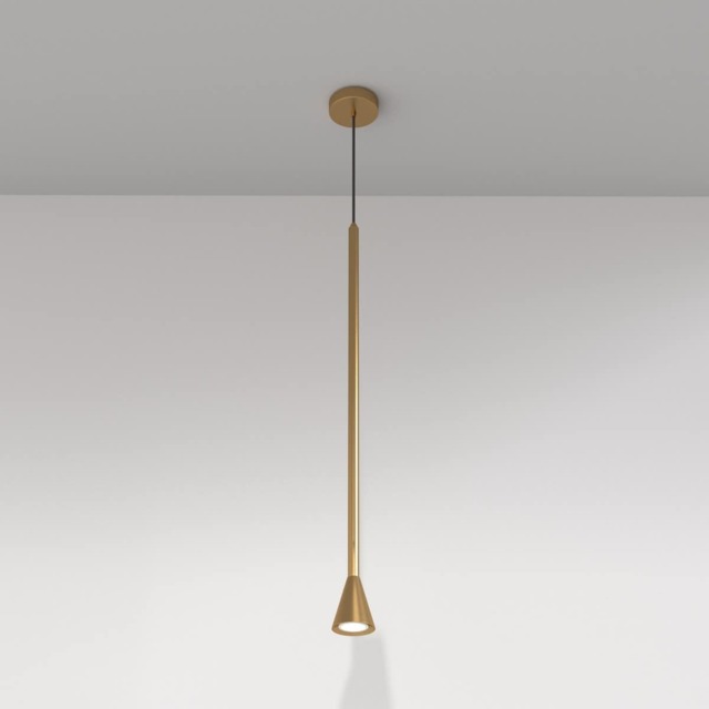Maytoni Arrow Slim Pendant Ceiling Light Gold GU10