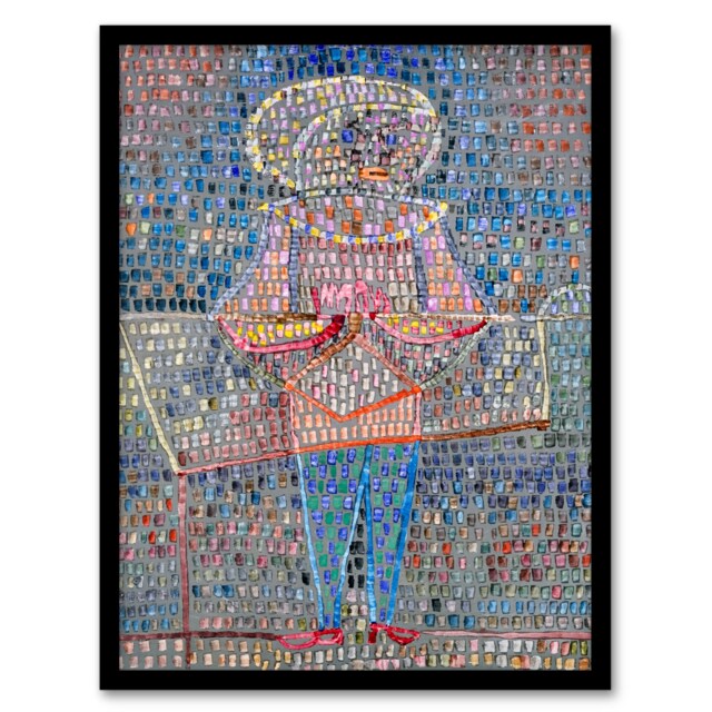 Paul Klee Framed Wall Art Print Boy in Fancy Dress Colourful Abstract Home Décor