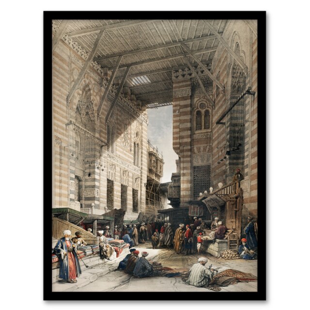 David Roberts Framed Wall Art Print Silk Mercer Bazaar El Ghatreshyeh Home Décor