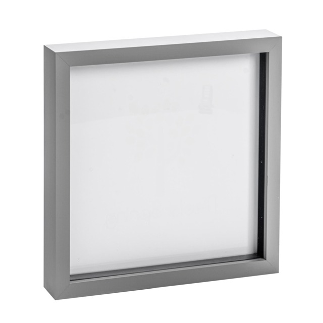 "Nicola Spring 3D Box Photo Frame - 20 x 20"" - Grey"