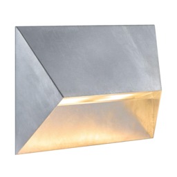 Nordlux Pontio Outdoor Wall Light Silver Galvanized steel Solar GU10 Sensor Coastal/Marine Safe - Mains Powered, IP54 Silver Galvanized