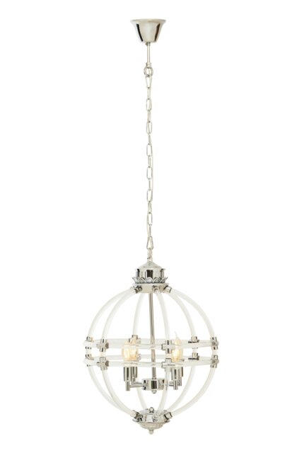 Orsina Pendant Light In Clear Acrylic And Chrome Finish