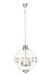 Orsina Pendant Light In Clear Acrylic And Chrome Finish