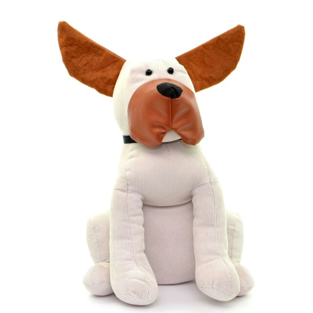 Door Stop Weighted White Dog Door Stopper Kids Room Home Decor Gift