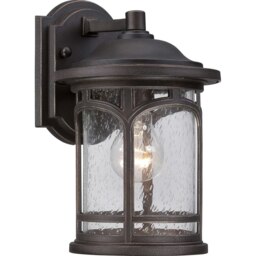 Marblehead 1 Light Small Wall Lantern - Palladian Bronze Finish, E27