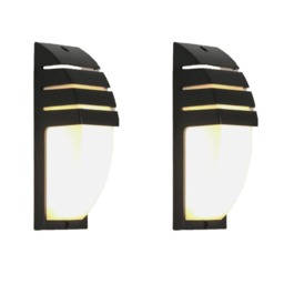 Outdoor Black Wall Light Waterproof IP65 LED Warm Light 12W