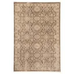 KUKOON Sarina Deep Pile Traditional Rug – Luxurious Earthy Brown Living Room Carpet 160cm x 230cm