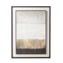 Extra Large Moderno Painting on Linen Mounted in Frame - Wood - L5 x W90 x H120 cm - Brown Brown Not provided