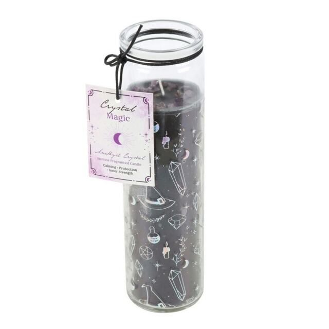 Something Different Jasmine Witch Amethyst Tube Candle - Black/Transparent - One Size Black One Size