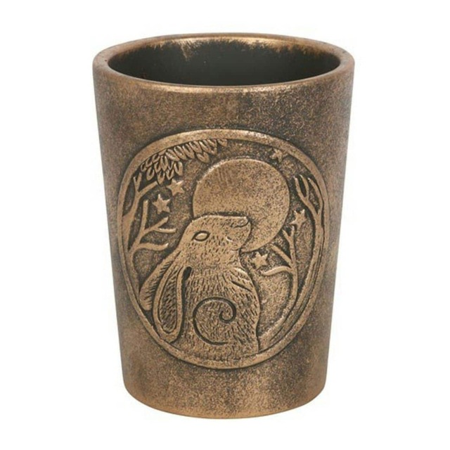 Lisa Parker Moon Gazing Hare Terracotta Flower Pot - Bronze - One Size