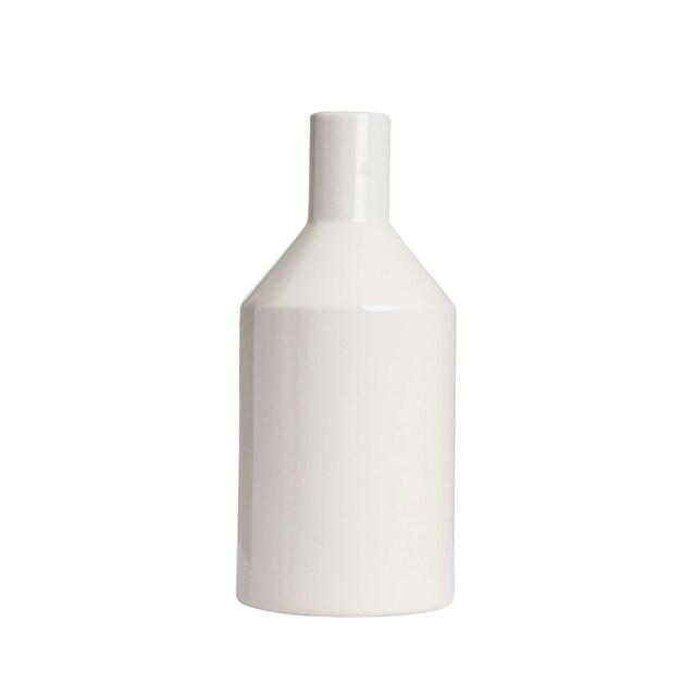 BHS Bottle Ceramic Vase Cream Cream 1