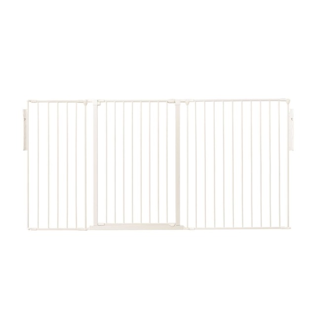 Safetots Premium Extra Tall Room Divider, up to 200cm Wide, White, 105cm Tall, Multi Panel Barrier for Baby and Toddler White