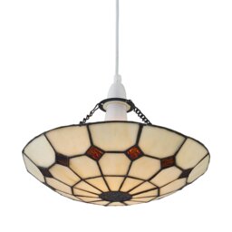 Torbay - Tiffany Cream Uplight Easy Fit Pendant Shade