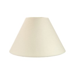 "Traditional 10"" Cream Cotton Coolie Lampshade Suitable for Table Lamp or Pendant Cream Cream 1"