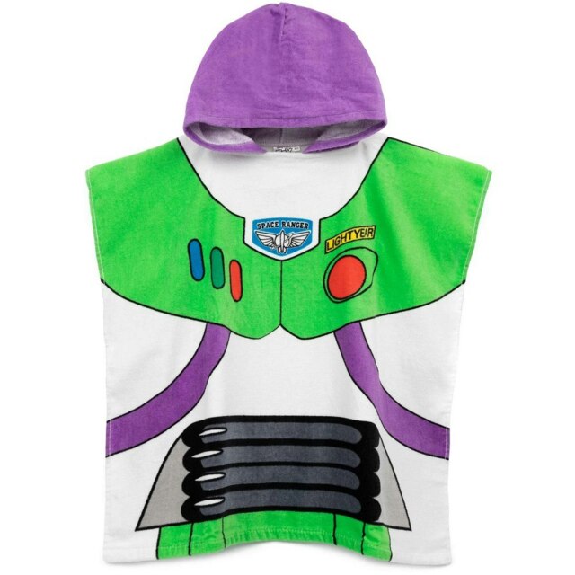 Toy Story Childrens/Kids Hooded Towel - White/Purple/Green - One Size