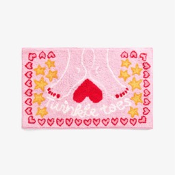 Cath Kidston Pink Twinkle Toes Slogan Bath Mat