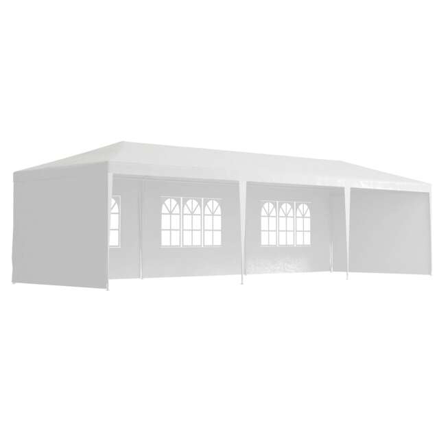 Outsunny 9m x 3m Outdoor Garden Gazebo Wedding Party Tent Canopy Marquee Green