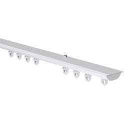 105cm White Hidden Ceiling Fix Aluminium Curtain Hanging Track White White
