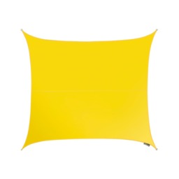 3.6m Square Waterproof Yellow Sun Shade Sail