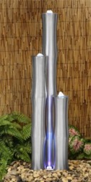 Medium Stainless Steel Bamboo Three Tubes Only 120cm