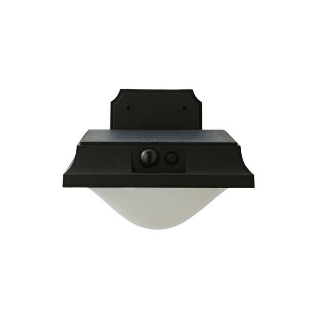 ValueLights LED Matte Black Solar Panel Down Wall Light Black